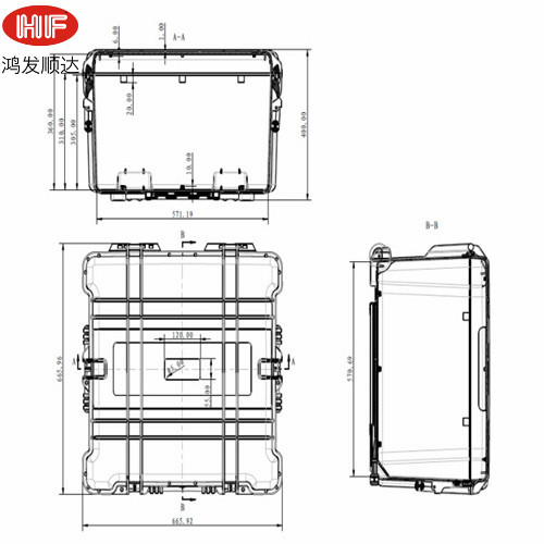 HF-P-3 内：560*558*360 外：663*657*401