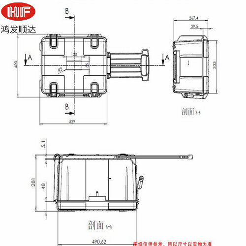 HF-P-9 内：490*333*250 外：546*400*280